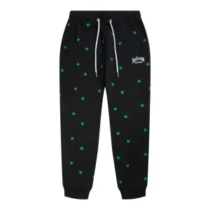 Death Row AOP Weed Joggers Black