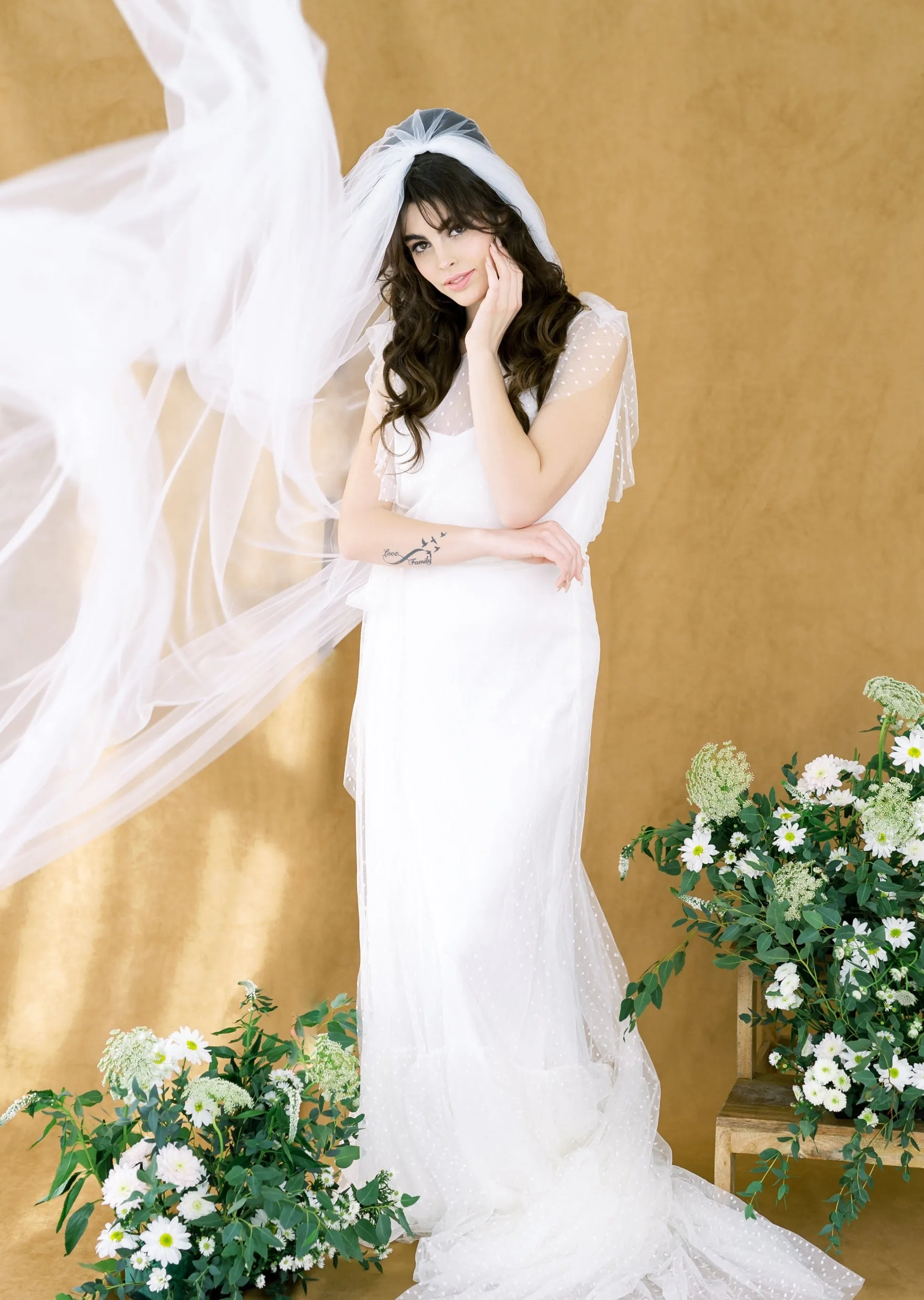 MILENA Whisper Tulle Full Volume Veil