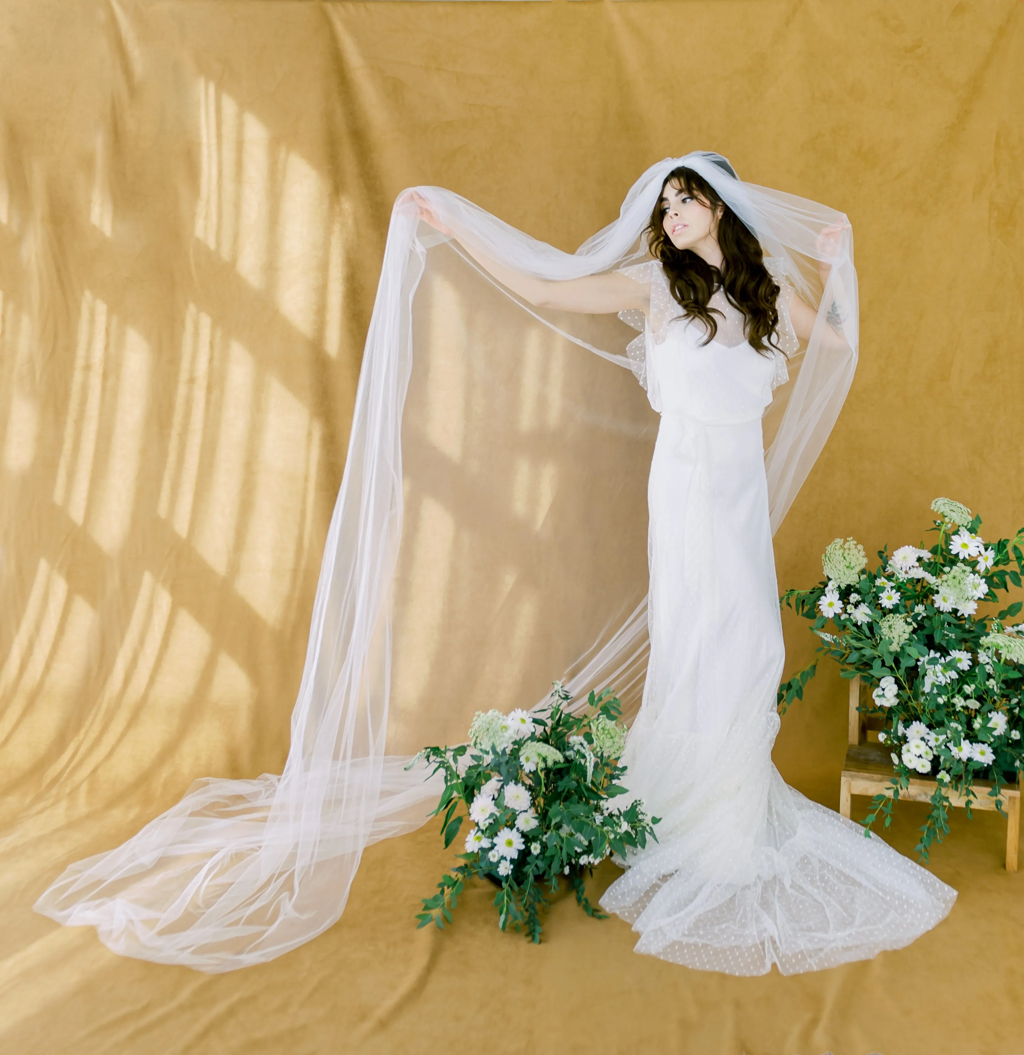 MILENA Whisper Tulle Full Volume Veil
