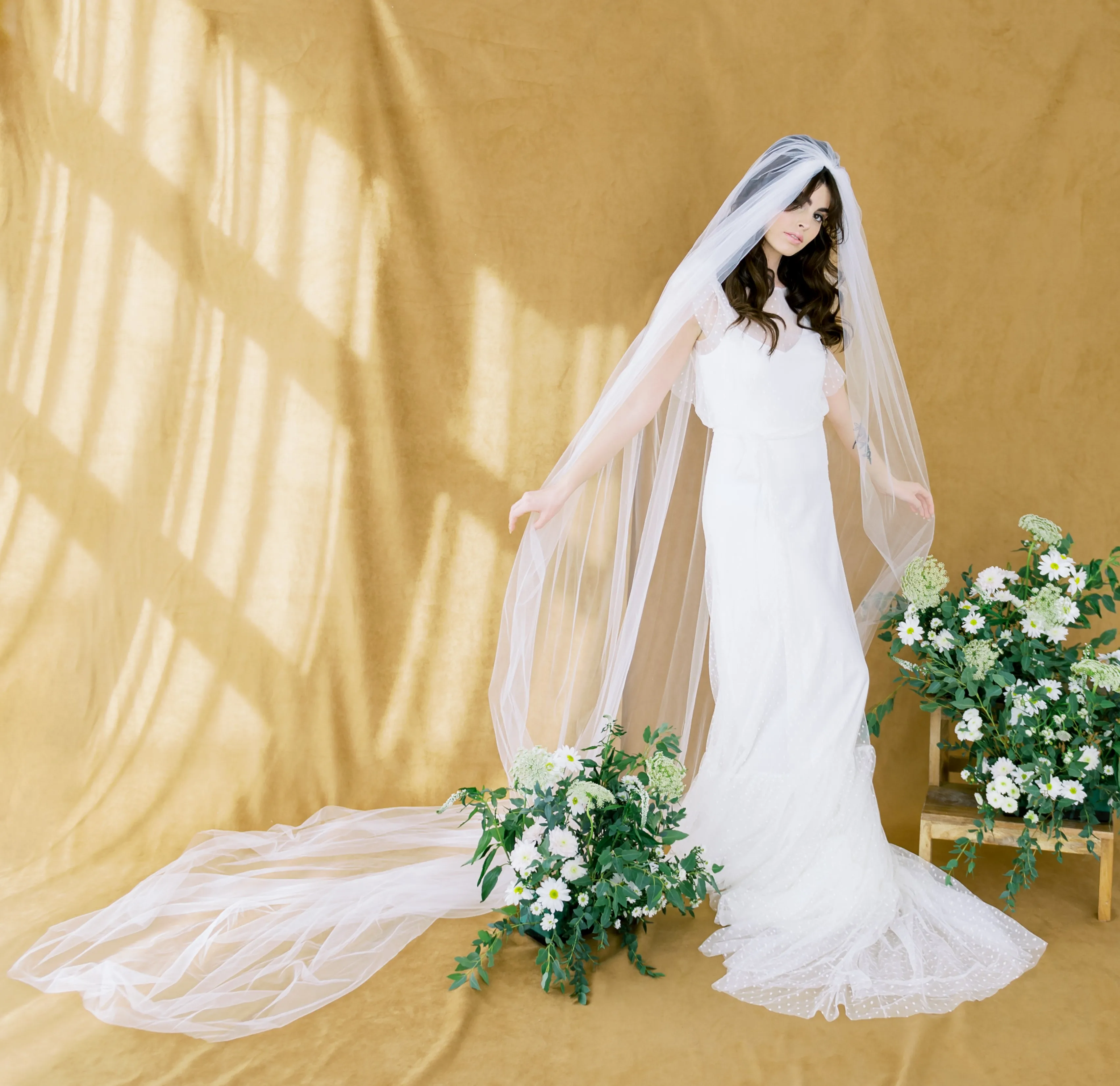 MILENA Whisper Tulle Full Volume Veil