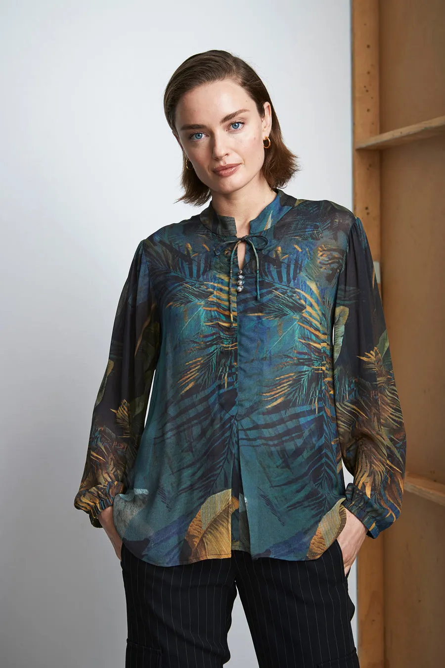 Palm Sheer Top