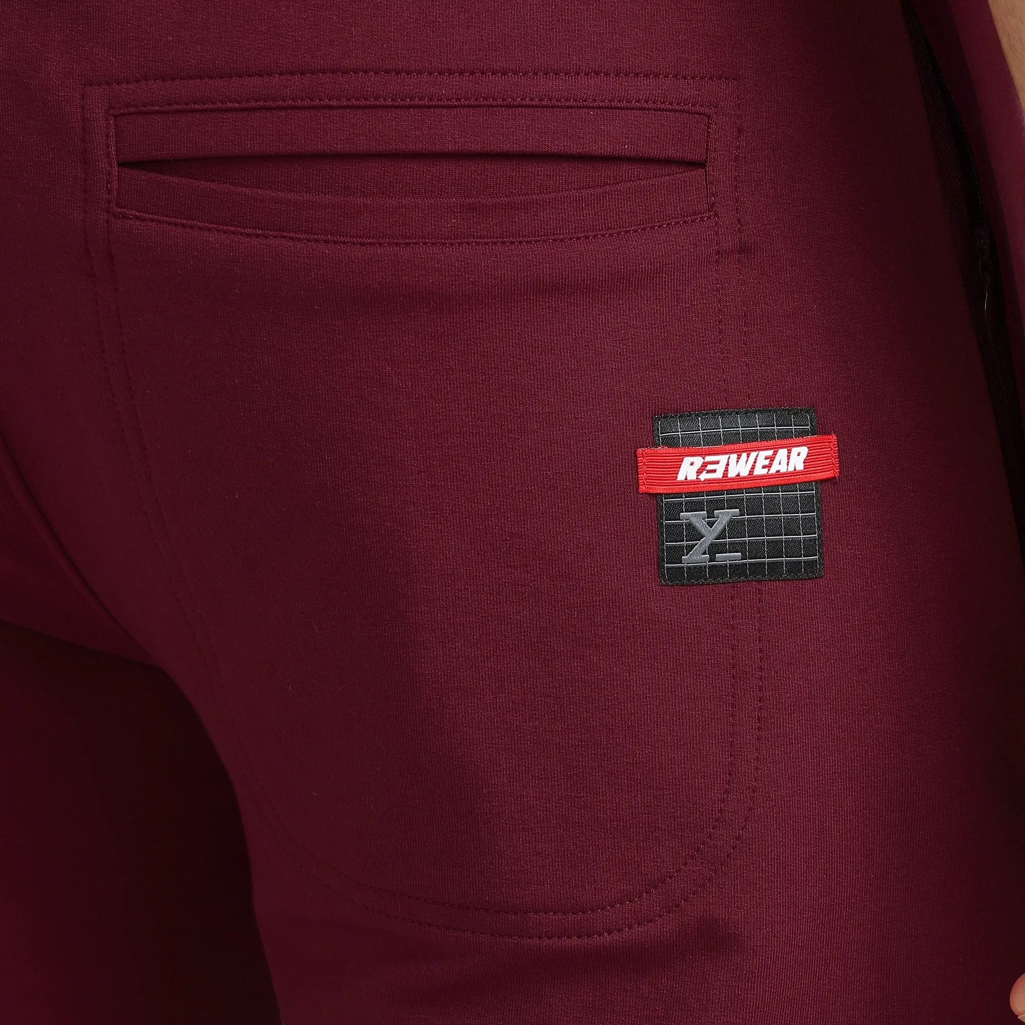 Quest French Terry Cotton-Blend Joggers Scarlet Red