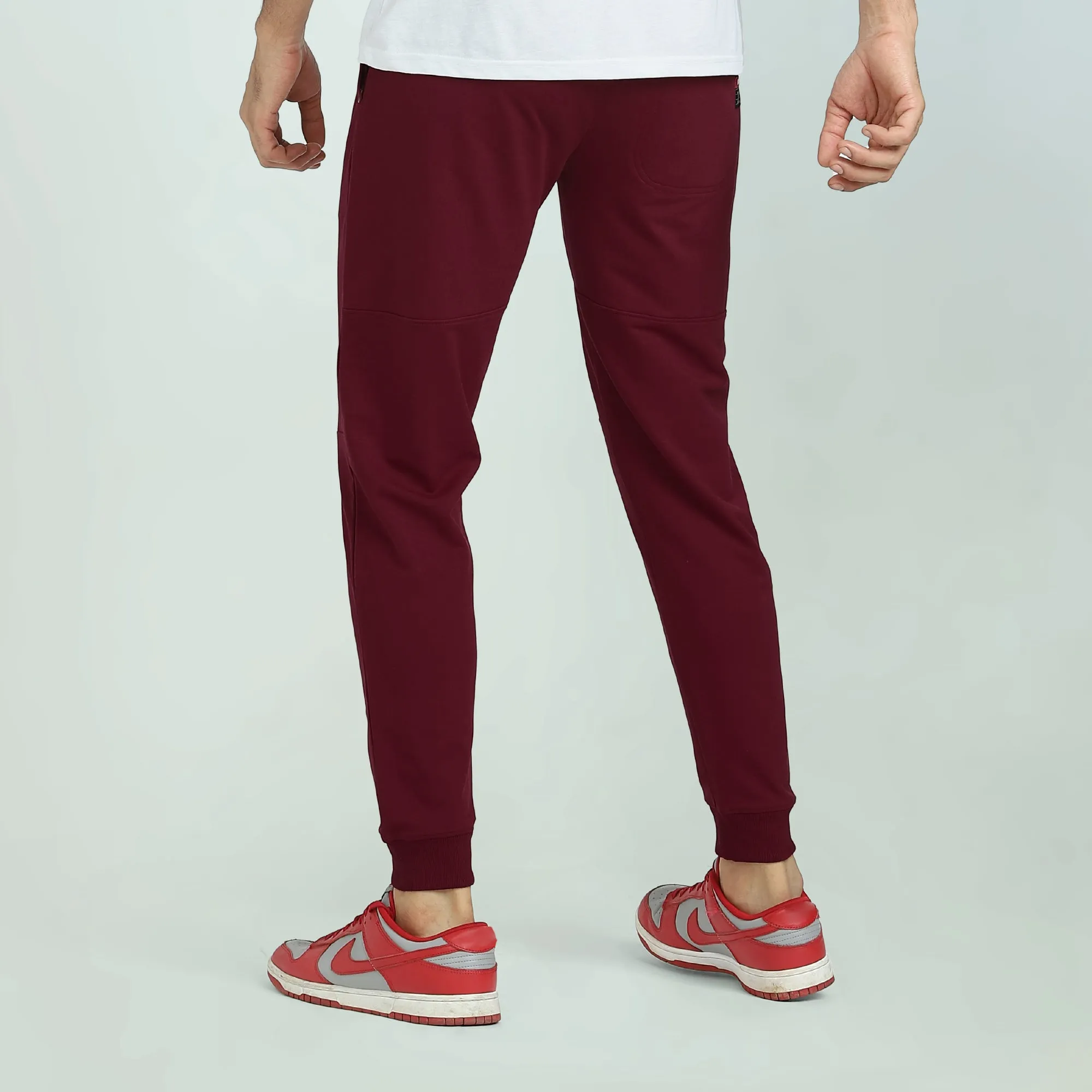 Quest French Terry Cotton-Blend Joggers Scarlet Red