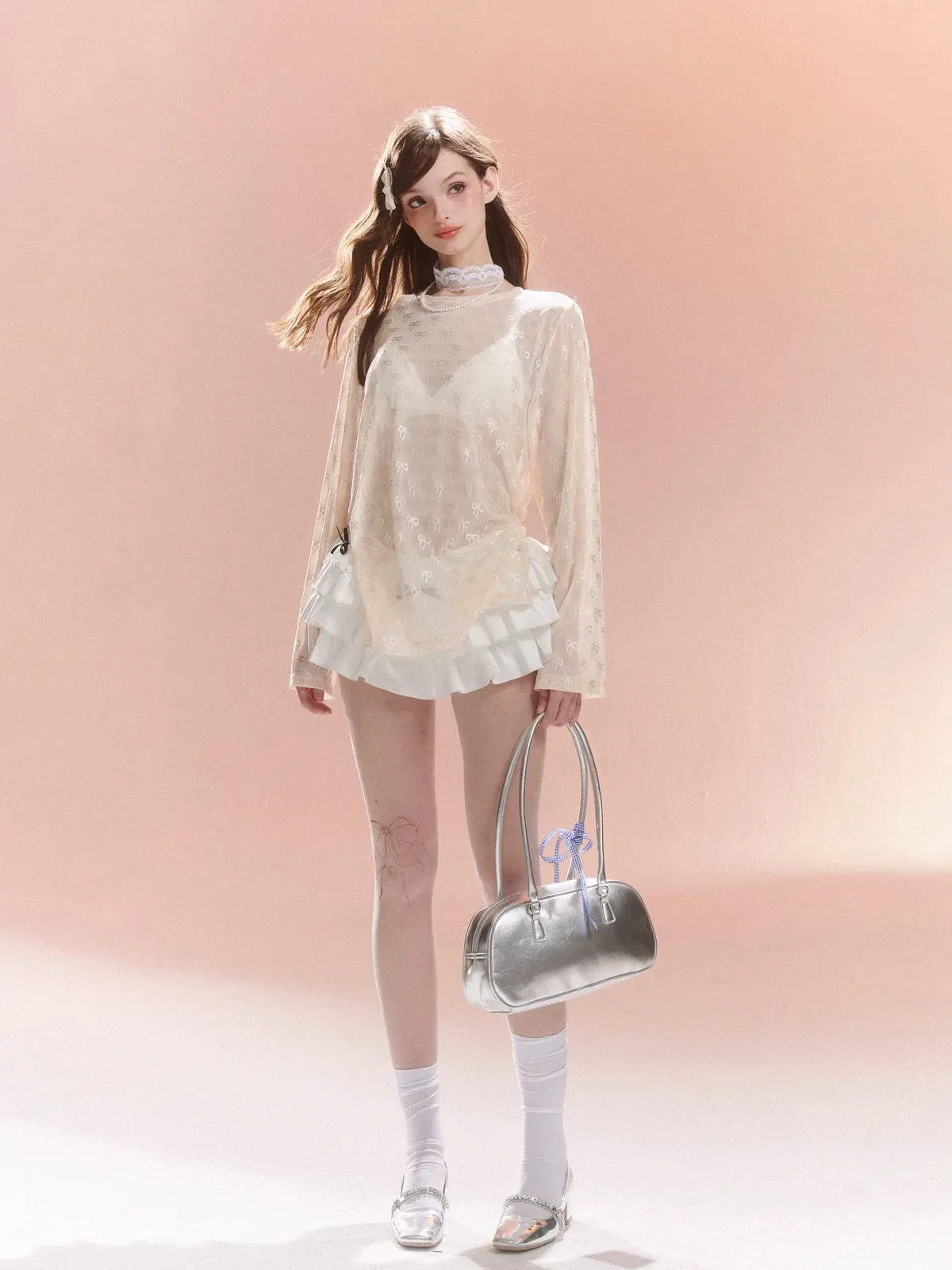 Top Ribbon Sheer Long